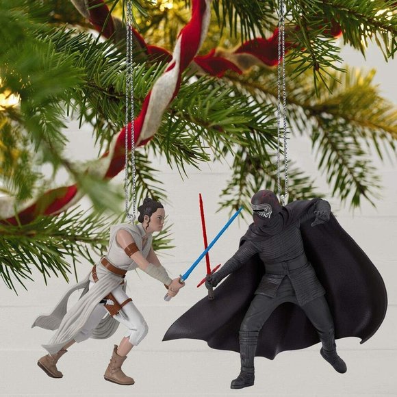 New! Star Wars Rey & Kylo Ren Duel Hallmark Keepsake Christmas Ornament 2019 - Picture 4 of 4